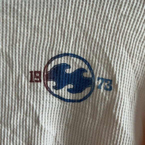 BILLABONG ~ Cream Waffle Knit Crop Top - Picture 2 of 6